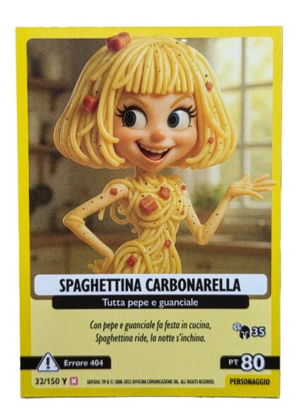 SPAGHETTINA CARBONARELLA-Anomalia Galattica