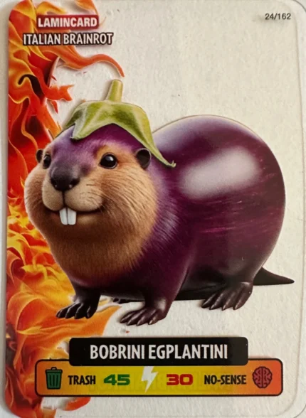 BOBRINI EGGPLANTINI-Lamincard