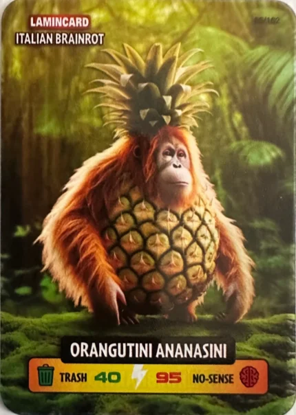 ORANGUTINI ANANASINI-Lamincard