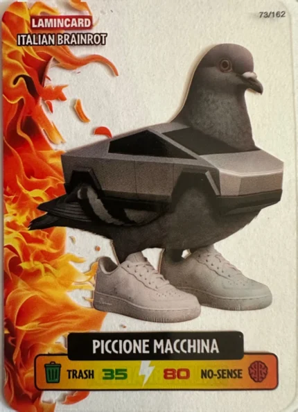 PICCIONE MACCHINA-Lamincard