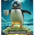 IL PINGUINO MERCURIO MERCURIALE-Lamincard