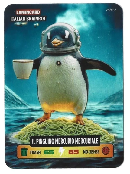 IL PINGUINO MERCURIO MERCURIALE-Lamincard