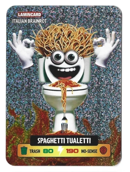 SPAGHETTI TUALETTI-Lamincard