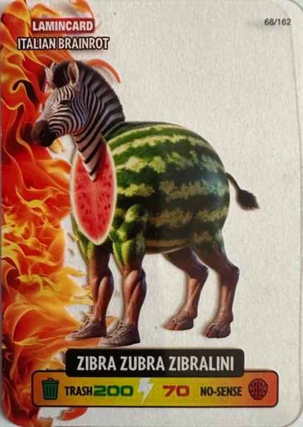 ZIBRA ZUBRA ZIBRALINI-Lamincard